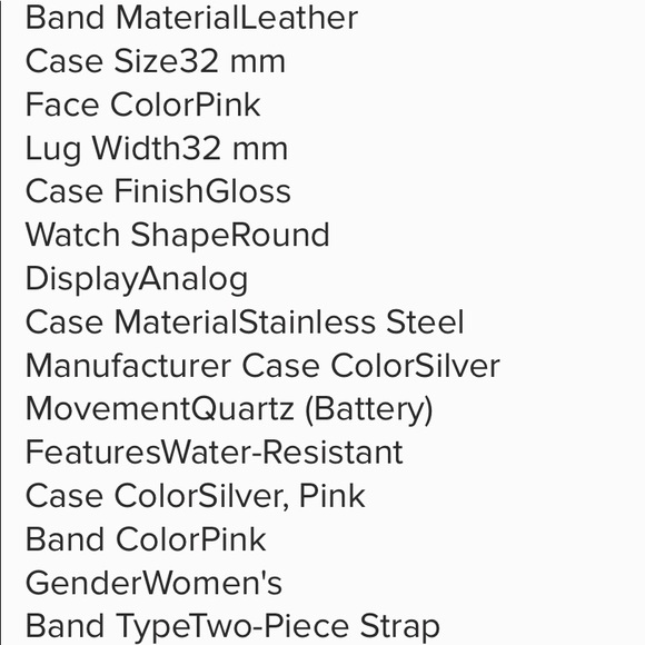 Coach W1546 14502864 LEX  Pink Leather Strap Watch - Picture 2 of 9